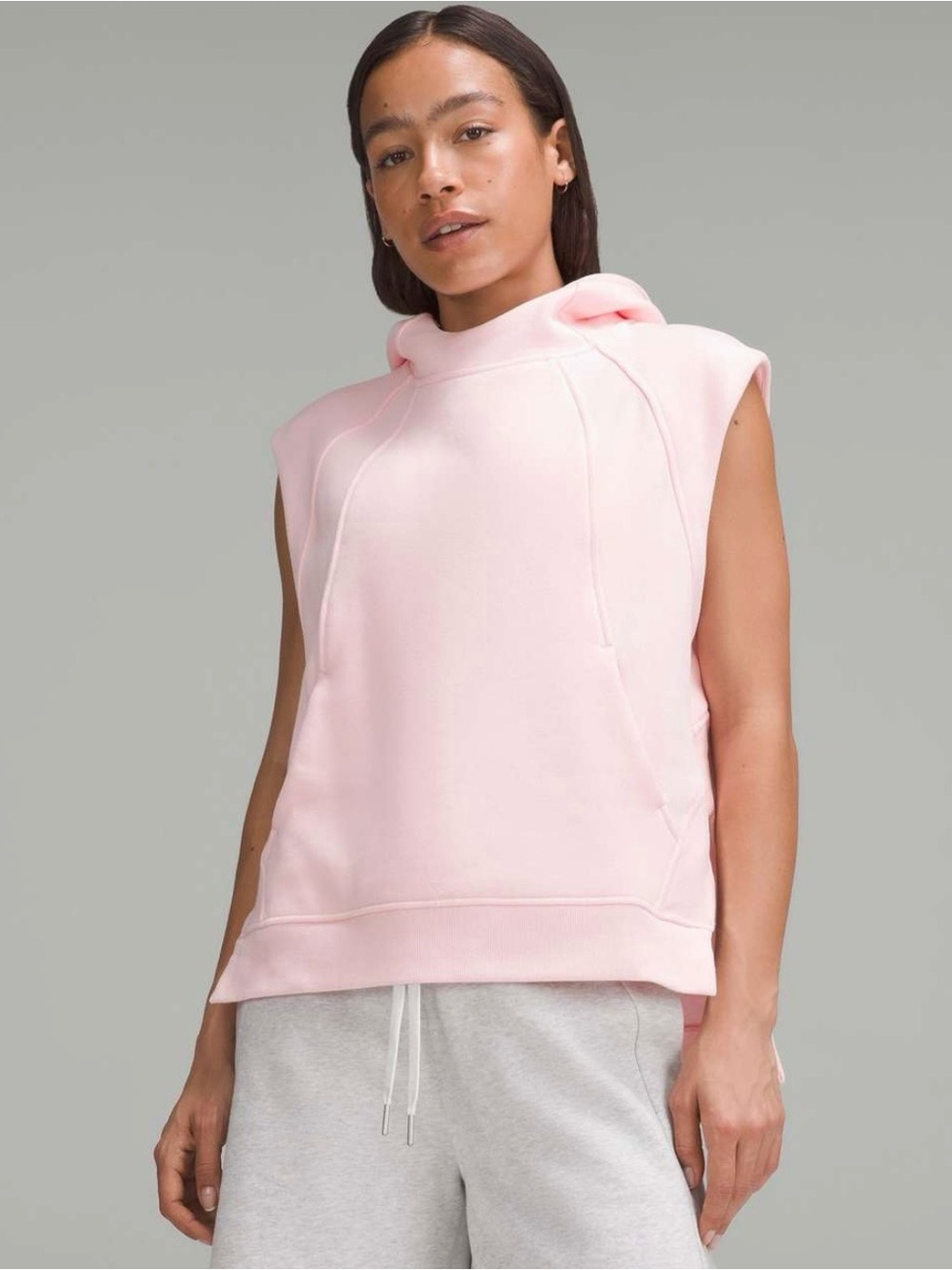 NWT Lululemon Scuba Pullover Sleeveless Hoodie, size medium large